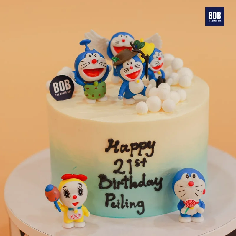 how to Doraemon cake YouTube cake Doraemon. #cake #cakedecorating  #cakerecipe - YouTube