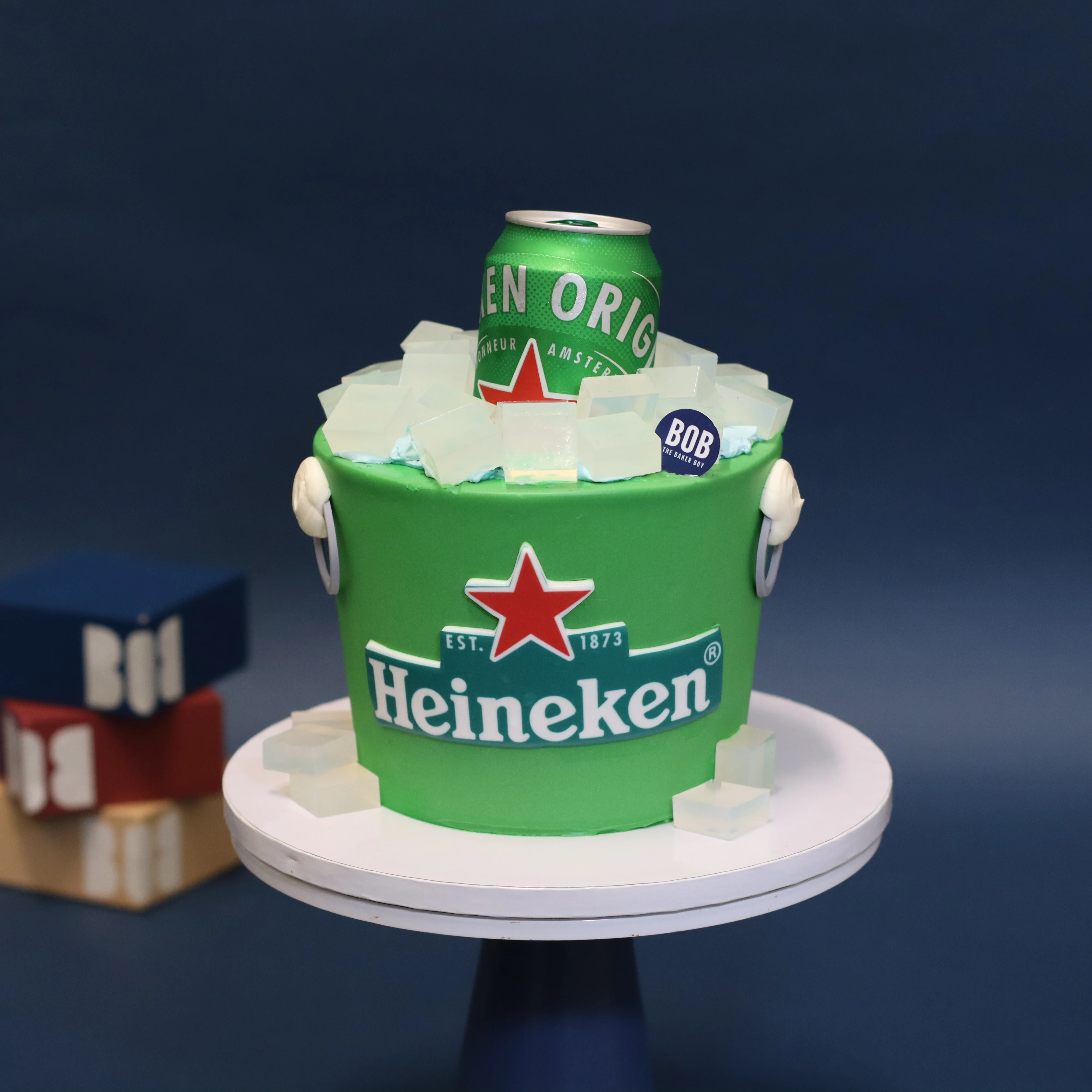 Cake tag: beer bucket - CakesDecor